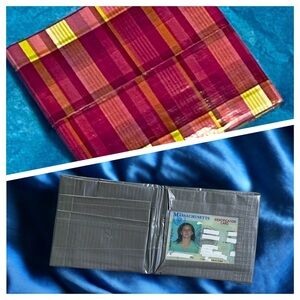 🟢5/$25  𝑯𝒂𝒏𝒅𝒎𝒂𝒅𝒆 Plaid Duct Tape Wallet